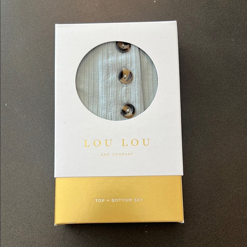 NEW in box- Lou Lou and Company Baby Top and Bottom Set